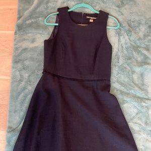 Karl Lagerfeld Navy Tweed Dress